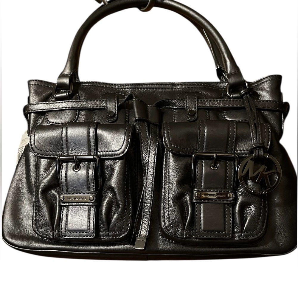 Michael Kors Metallic Gray Satchel